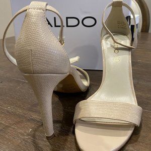 Nude color Aldo Strappy Heel